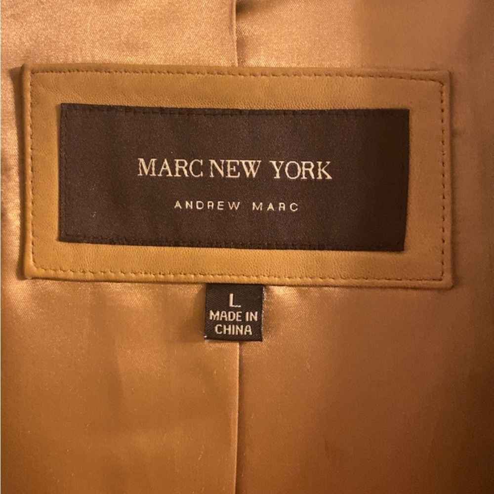 Marc New York Large Tan Butter Leather Jacket!